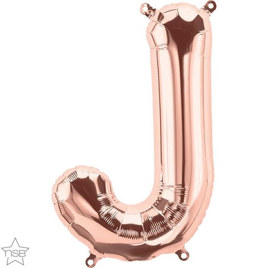 LETTER J ROSE GOLD 16 NSB      5PZ MC50