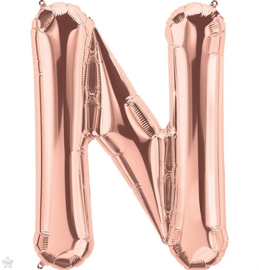 LETTER N ROSE GOLD 16 NSB      5PZ MC50