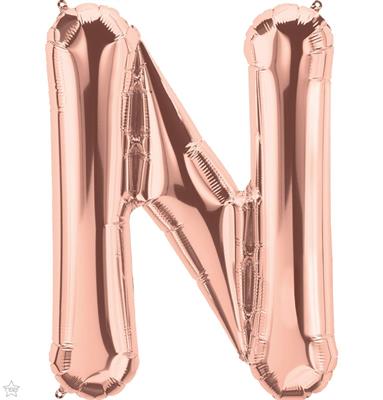 LETTER N ROSE GOLD 16 NSB      5PZ MC50