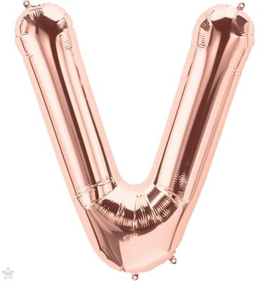 LETTER V ROSE GOLD 16 NSB      5PZ MC50