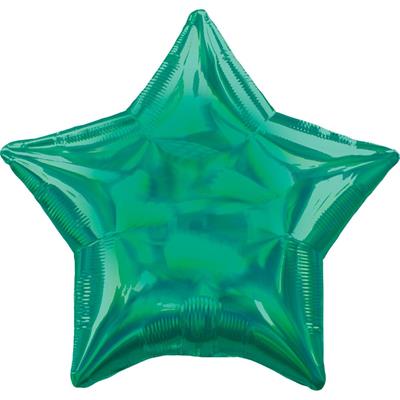 18 HOLO IRIDESCENT GREEN STAR  1PZMC 100