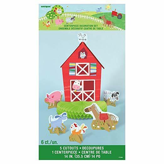 FARM PARTY CENTERPIECE DECORATIONS, 6CT PZ. 12 MC.144