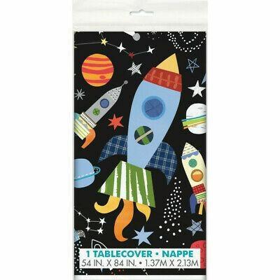 OUTER SPACE RECTANGULAR PLASTIC TABLE COVER, 54X84 PZ.  MC. 72