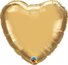 18 HEART CHROME GOLD           5PZ MC100 PKG