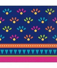 BOHO FIESTA LUNCHEON NAPKINS, 20CT PZ.  MC. 72