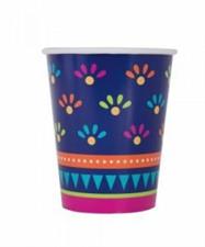 BOHO FIESTA 9OZ PAPER CUPS, 8CT PZ.  MC. 72