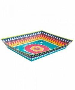 BOHO FIESTA PAPER SNACK TRAY PZ. 12 MC.72