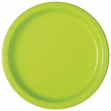 NEON GREEN SOLID ROUND 9 DINNER PLATES, 16CT PZ. 12 MC.12-en