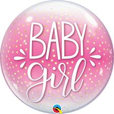 22 SINGLE BUBBLE BABY GIRL PINK & CONFETTI   1PZ MC50