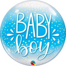22 SINGLE BUBBLE BABY BOY BLUE & CONFETTI    1PZ MC50