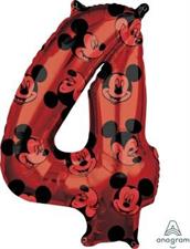 MID SIZE MICKEY MOUSE NUMBER 4   5PZMC 40