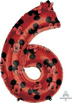 BIG SIZE MICKEY MOUSE NUMBER 6   5PZMC 40