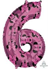 MID SIZE MINNIE MOUSE NUMBER 6   5PZMC 40