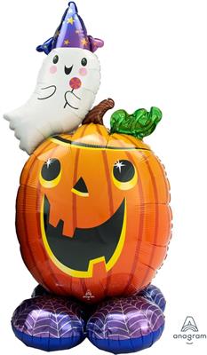 AIRLOONZ PUMPKIN & GHOST 142CM   1PZMC 24