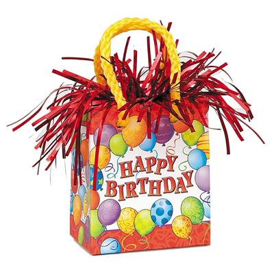 BALLOON CHEER GIFT BAG BALLOON WEIGHT PZ.  MC. 72