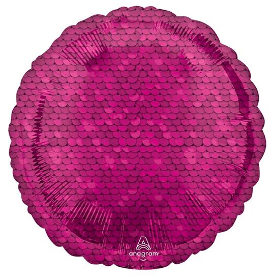 18 BRIGHT PINK SEQUINS 5PZMC 100