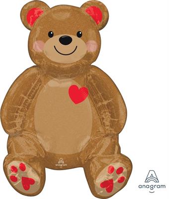 MULTIBALLOON SITTING TEDDY                    3PZ MC96