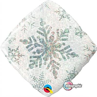 18 SNOWFLAKE WHITE HOLOGRAPHIC               5PZ MC100