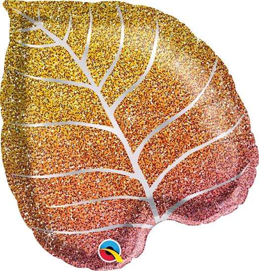 S/SHAPE FALL GLITTERGRAPHIC OMBRE LEAF 21    5PZ MC50