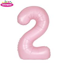LOV.PINK NUMBER 2 FOILBALLOON 34, PACKAGED PZ. 5 MC. 100