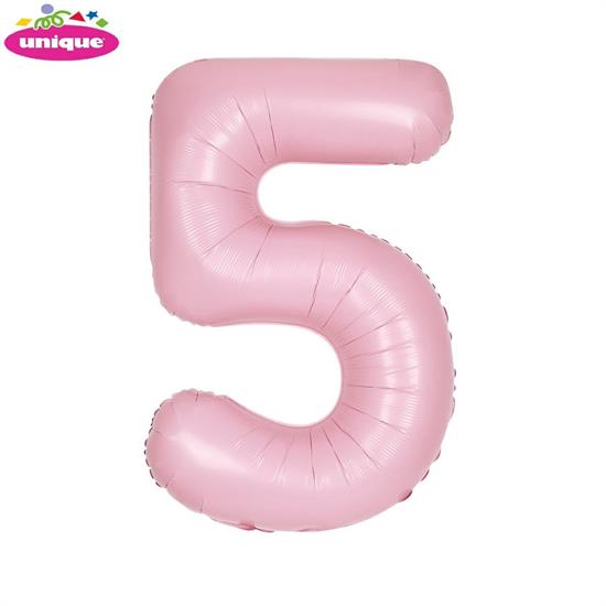 LOV.PINK NUMBER 5 FOILBALLOON 34, PACKAGED PZ. 5 MC. 100