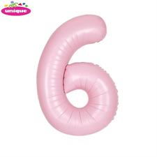 LOV.PINK NUMBER 6 FOILBALLOON 34, PACKAGED PZ. 5 MC. 100