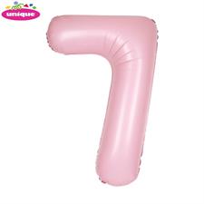 LOV.PINK NUMBER 7 FOILBALLOON 34, PACKAGED PZ. 5 MC. 100
