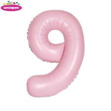 LOV.PINK NUMBER 9 FOILBALLOON 34, PACKAGED PZ. 5 MC. 100