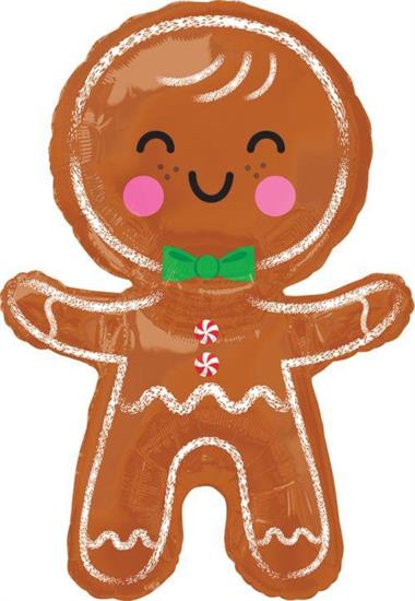 SUPER SHAPE HAPPY GINGERBREAD MAN   5PZ