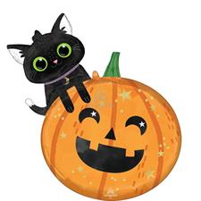 S SHAPE CAT & PUMPKIN        5PZMC100